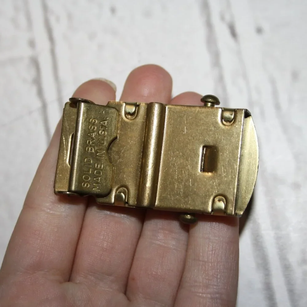 🟡🦌 Solid Brass Cub Scouts Belt Buckle · Fits 1